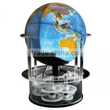 The Real Solar Time Rotating Globe