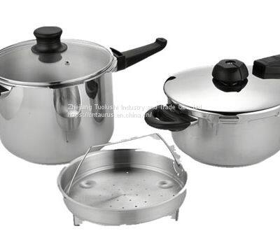 Hotsale ASB2204+6L Model Stainless Steel Pressure Cooker Set Nonstick