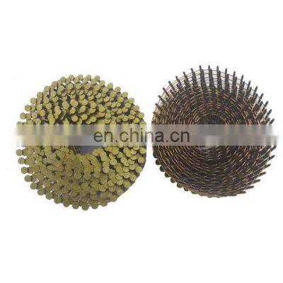 Round Head High Quality Galvanized or painted Coil Nails for wood pallet