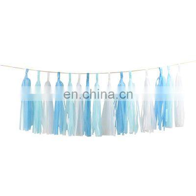 1Set Mixed Diy Tissue Paper Garland For Wedding Kids Party Decorations Birthday Party Decorations Baby Shower Favors photo-3