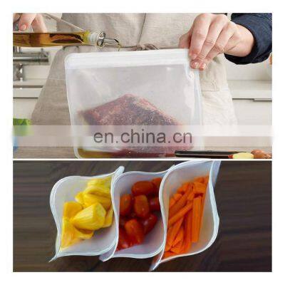 4 Size 1/3/5 Pack Translucent Frosted Peva Material Food Packing Bag Storage Bag For Food Refrigerator Vacuum Bags Storage photo-2