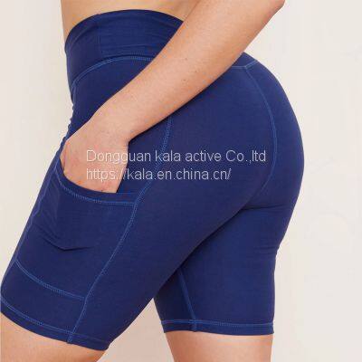 Women 2 Piece Sweatsuit Yoga Gym Outfits High Waisted Biker Shorts With Sport Bra Tracksuit Set