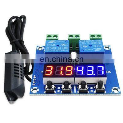 Xh-m452 Dual Output Automatic Thermostat Temperature Humidity Control Thermometer Hygrometer Controller Module DC 12V LED