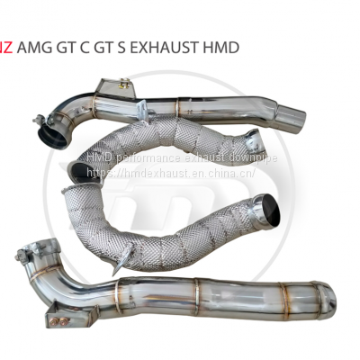 Exhaust Manifold Downpipe for Benz AMG GT GT50 Car Accessories With Catalytic Converter Header Without Cat Pipe Whatsapp008613189999301