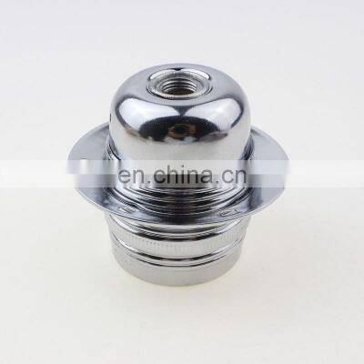 CE Screw Type E27 Lamp Holder 3 Pins Iron Material Bulb Socket