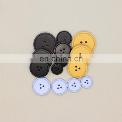 3 holes painting spray polyester buttons for garments