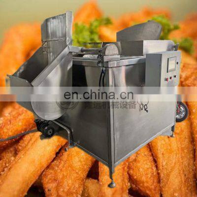 Hot Sale Continuous Chicken Nuggets Frying Machine Potato Crisps Fryer Machine photo-5