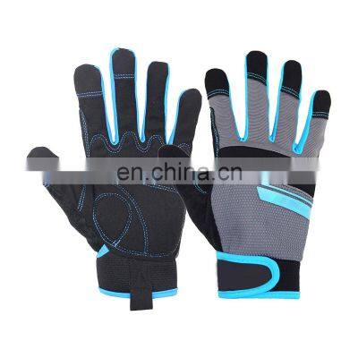 Customize Logo Grip Yard Work Assembly Gloves, Flexible Utility Touch Screen Mechanic Gloves