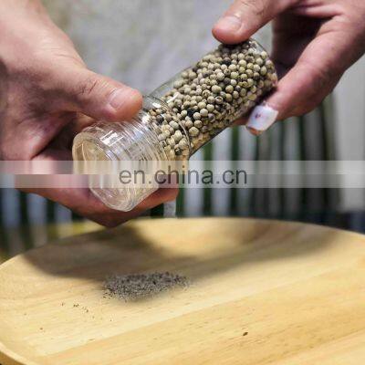Adjustable Ceramic Grinding Mechanism Transparent Plastic Body Salt And Pepper Grinder photo-2