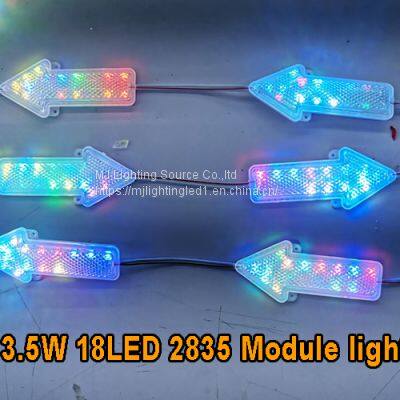 New Design Popular LED Arrow Module 3.5W 2835 Modules 18led Red Green Blue Yellow White Pink RGB photo-4