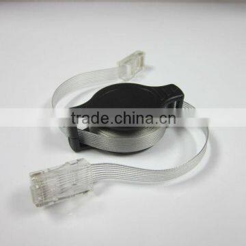 Lan network retractable cable