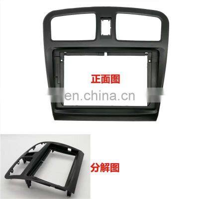 Car Large Screen Frame For 2014-2017 Dongfeng Fengon 330 Radio Dashboard Decoration Kit With Power Cable