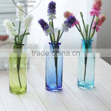 High Quality Spray Vintage Round Decorative Colorful Glass Vases