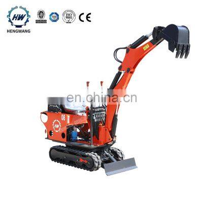 Hengwang HW08 8.6 Kw 800kg small crawler excavators with excavator bucket teeth