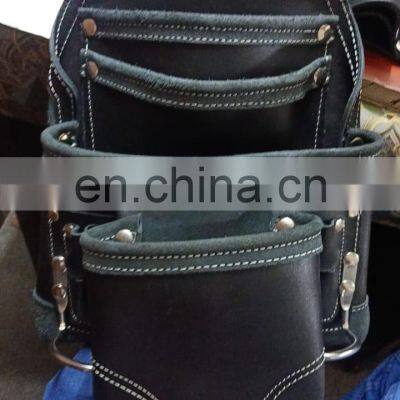 High Quality Heavy Duty Leather Tool Bag Pouch With Belt for Carpenter/ Electrician/ Handyman's Work Tool Bag Pouch photo-5