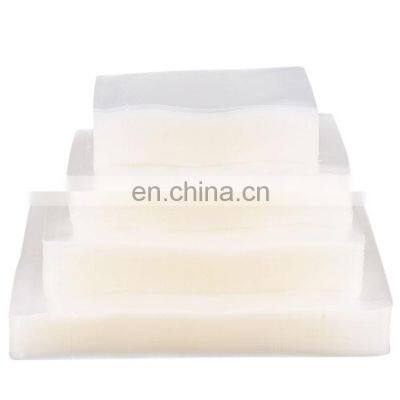 cheap heat seal transparent frozen food vacuum bag plastic packaging