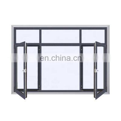 Insect Nets Triple Glass Residential Window Spanish Aluminium Vinyl Dust-proof Casement Aluminium Casement Window