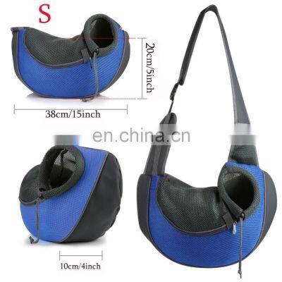 Breathable Pet Dog Carrier Outdoor Travel Pouch Mesh Oxford Single Shoulder Bag Sling Comfort Travel Tote Shoulder Bag photo-4