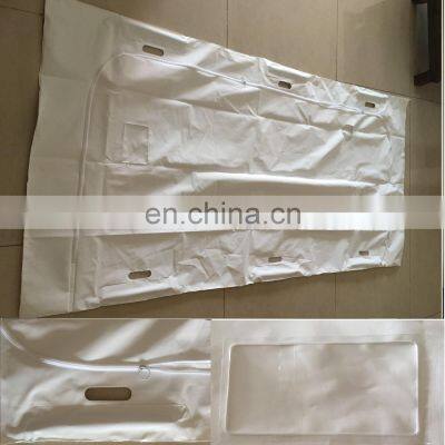 HC-J020 Hospital Prevent Infection Dead Body Bag / Economical OEM Cadaver Bag PVC/PEVA/PP With 6 Braided Handles photo-3