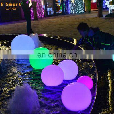 outdoor indoor decor lamp flash color ball LED Plastic Glow Ball Light for desk decoration garden rgb sphere light