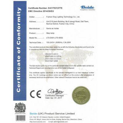 Hinese Factory Wholesale Carpet Stairs Lecture Hall Down Green Line Light Step Lights photo-5