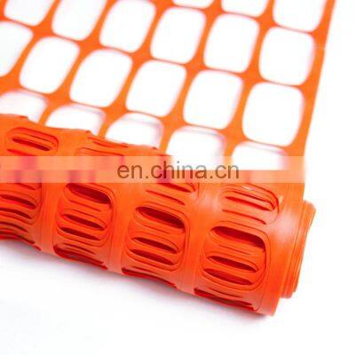 100GSM Orange Safety Fence Tensile Plastic Mesh For Construction Barrier Warning Fence Netting