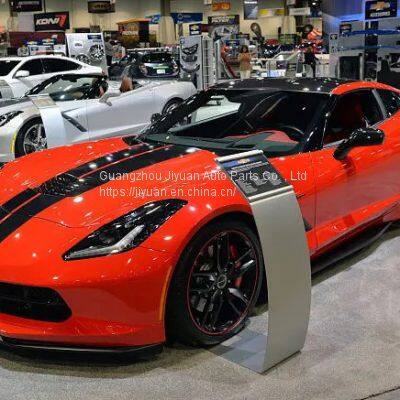 Chevrolet Corvette C 7stingray 2014 + Z06 Painted Carbon Fiber Bumper Extends Separator Front Lip photo-2