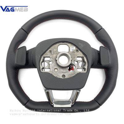 For Audi Q3 Heated Multifunctional Perforated Leather Steering Wheel With Key Button Assembly photo-3