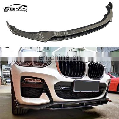 G01 X3 G02 X4 Vader Style Carbon Fiber Front lip Front Bumper lip Front Splitter G01G02 For BMW X3 G01 X4 G02