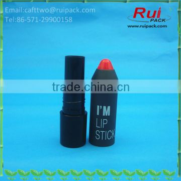 New! matte plastic lip pencil tube, pen shape lipstick tube, lip lolor tube with pen shape screw cover