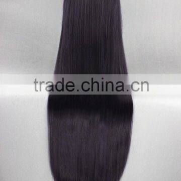 High Quality 100cm Long Straight Boku Secret Service-Shirakiin Ririchiyo Purple Synthetic Anime Wig Cosplay Hair Wig Party Wig photo-5