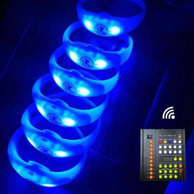 Event Supplies DMX Control LED Bracelets Radio Controllable LED Light up Bracelets