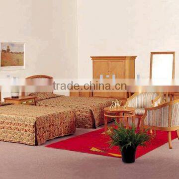 Simple Style Beech wood hotel bedroom furniture-PFG001