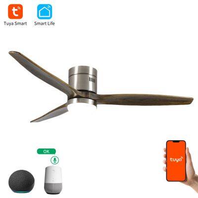 52inch Ceiling Fan With Solid Wood Blades Fans With Remote Cotroller photo-5
