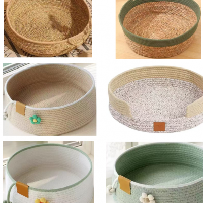 Pet bed basket