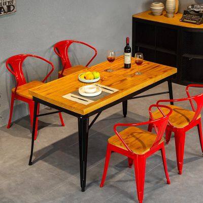 Solid Wood Dining Table is Simple, Retro and Monotonous. If You Like Other Styles, You Can Customize Them. photo-2