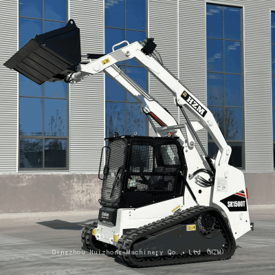 HZM Skid Steer Loader for Sale / Agriculture and Landscaping / China Brand / Factory Price Anti Slip Tire