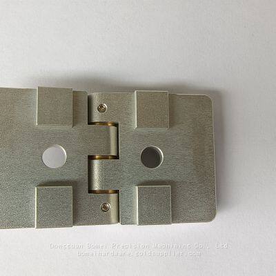 7075 Aluminum Folding Hinges With Nature Anodized CNC Milling Hardware Parts Assembly Hinges photo-3