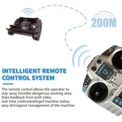 Industrial Tracked CE EPA Euro5 Single Cylinder Gasoline Engine Robot Customization Color Remote Control Lawn Mower for Slopes photo-2