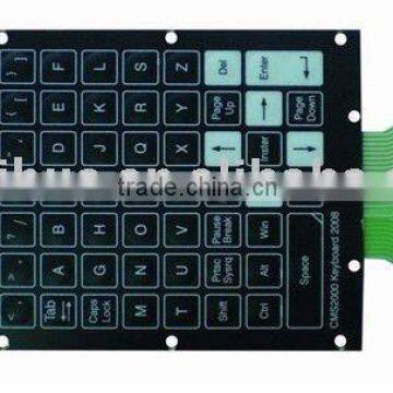 Electronic scale thin film switch