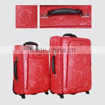 pu trolley bag with handle