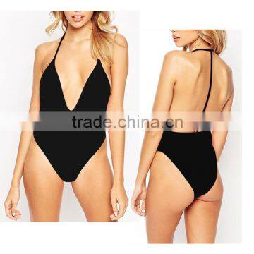 OEM sexy image girls clasps backless women push up swim wear