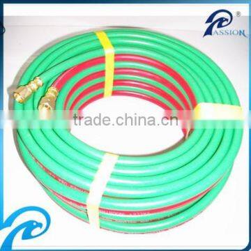 ID1/4'' x50FT Rubber twin Line welding hose with adapters for gas soldering, cutting