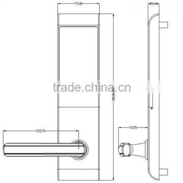 Safety Touch Screen Waterproof Electronic Password Smart Card Door Locks photo-5