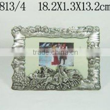 Fashion Square Pewter-plated Metal Picture Frame