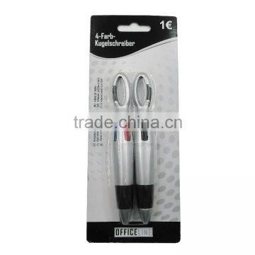 4 color ink telescopic ballpoint with pothook