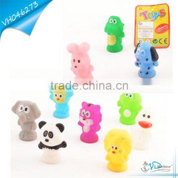 Vinyl Rubber Zoo Animals Toys For Kids