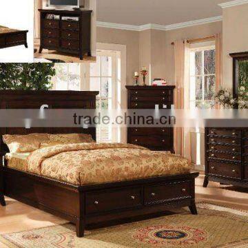 The latest design comfortable wooden bedroom furniture (BS-145)