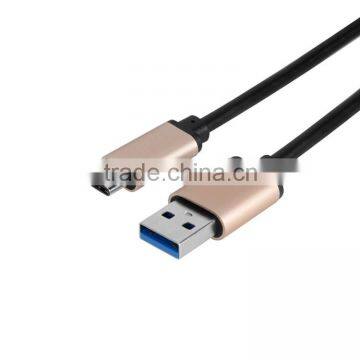 Aluminum male usb type c cable 3.0