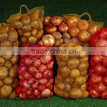 45x75cm cheap and good quality red Hdpe potatos mesh net sacks